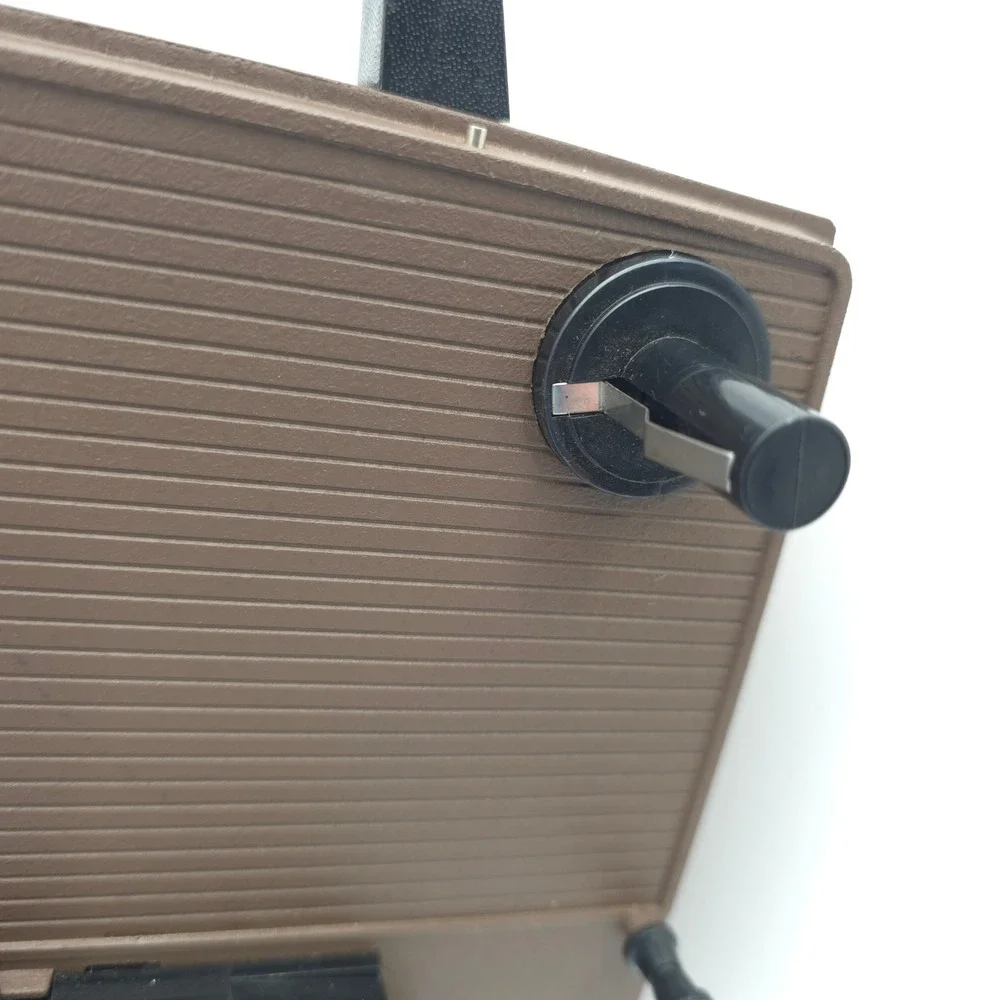 GAF 2388 Movie Projector Dual 8mm Super 8 Vintage Brown Automatic Load 1970 Tech